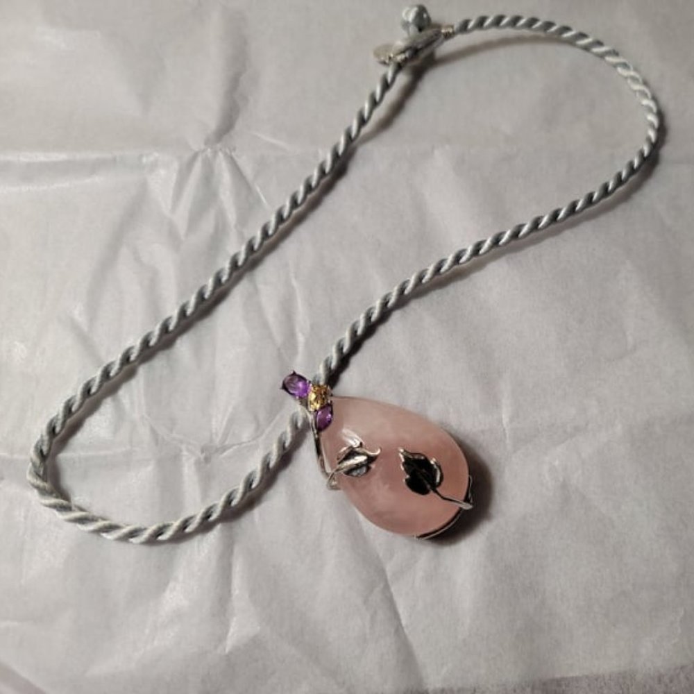 Rose Quartz & .925 Stunning Necklace